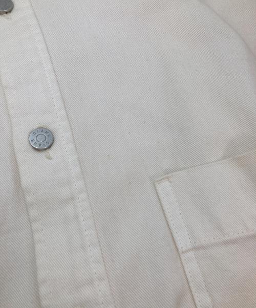 CLANE（クラネ）CLANE (クラネ) BACK SQUEEZE DENIM JACKET ベージュ サイズ:1の古着・服飾アイテム