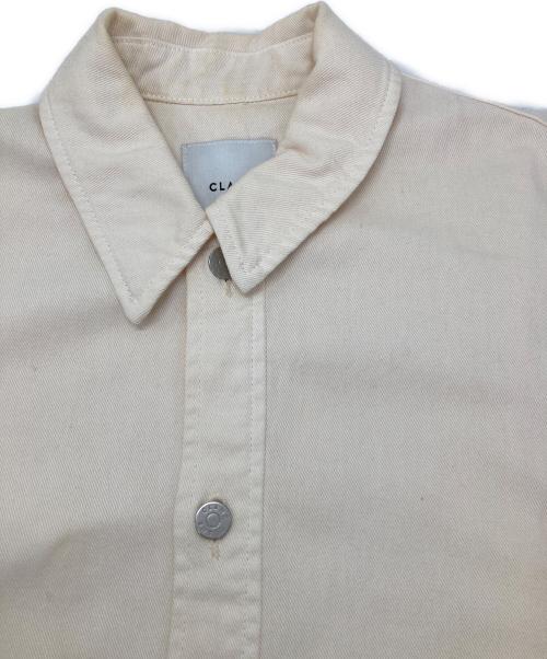 CLANE（クラネ）CLANE (クラネ) BACK SQUEEZE DENIM JACKET ベージュ サイズ:1の古着・服飾アイテム