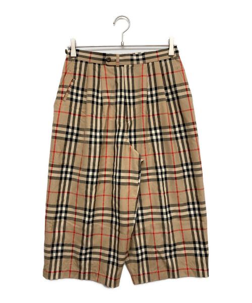 Burberry's（バーバリー）Burberry's (バーバリーズ) ノヴァチェックハーフパンツ ブラウン サイズ:Lの古着・服飾アイテム