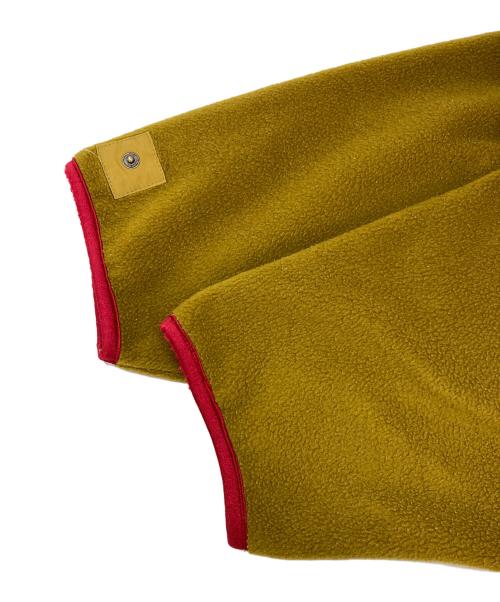 adidas（アディダス）adidas (アディダス) フリースジャケット ベージュ×レッド サイズ:JASPO Oの古着・服飾アイテム