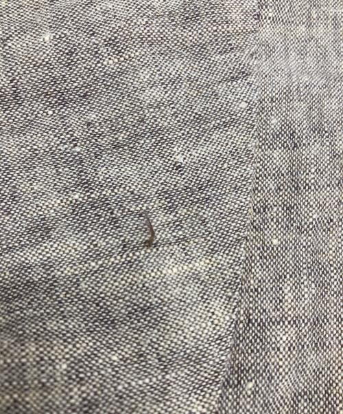 FLAX（フラックス）FLAX (フラックス) ヴィンテージリネン半袖シャツ ブラウン サイズ:Mの古着・服飾アイテム