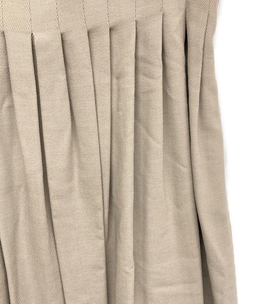 BURBERRY（バーバリー）BURBERRY (バーバリー) ギャザーノースリーブワンピース ベージュ サイズ:40の古着・服飾アイテム