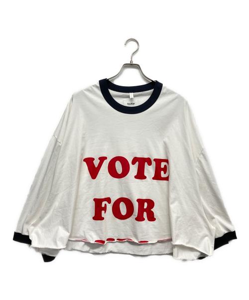 doublet（ダブレット）doublet (ダブレット) OVERSIZED RINGER T-SHIRT ホワイト サイズ:MEDIUMの古着・服飾アイテム