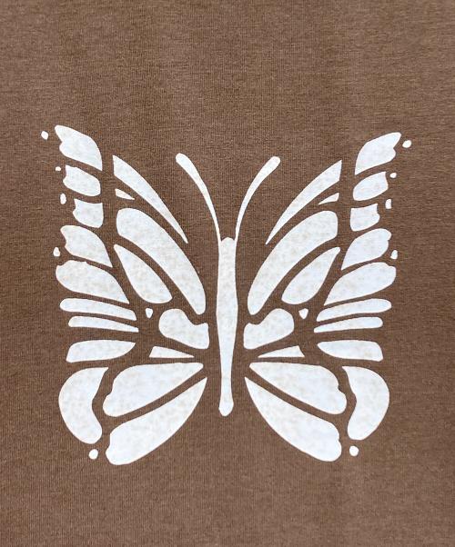 Needles（ニードルズ）Needles (ニードルズ) S/S Reversible Tee - PE/R/PU Jersey ブラウン×ブルー サイズ:Mの古着・服飾アイテム