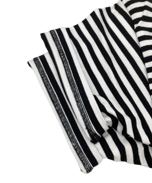 THE NORTH FACE（ザ ノース フェイス）THE NORTH FACE (ザ ノース フェイス) S/S Multi Border TEE ブラック×ホワイト サイズ:XLの古着・服飾アイテム