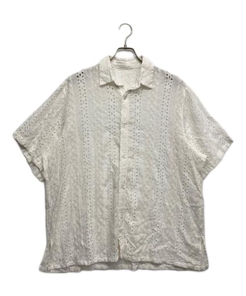 JOINT WORKS（ジョイントワークス）JOINT WORKS (ジョイントワークス) カットワークシャツ ホワイト サイズ:Lの古着・服飾アイテム