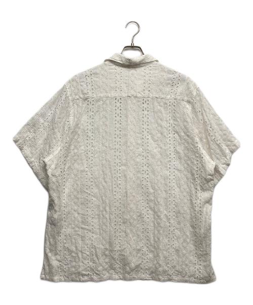 JOINT WORKS（ジョイントワークス）JOINT WORKS (ジョイントワークス) カットワークシャツ ホワイト サイズ:Lの古着・服飾アイテム