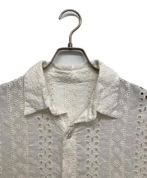 JOINT WORKS（ジョイントワークス）JOINT WORKS (ジョイントワークス) カットワークシャツ ホワイト サイズ:Lの古着・服飾アイテム