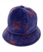 Needlesニードルズ）の古着「Bermuda Hat - C/PE Papillon Velour」｜パープル