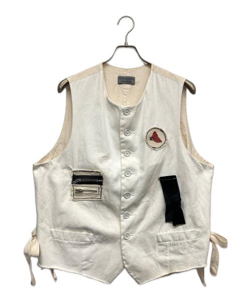 ELENA DAWSON（エレナ ドーソン）ELENA DAWSON (エレナ ドーソン) コットンボタンベスト ホワイト サイズ:無しの古着・服飾アイテム