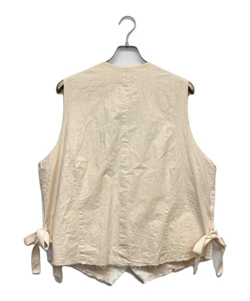 ELENA DAWSON（エレナ ドーソン）ELENA DAWSON (エレナ ドーソン) コットンボタンベスト ホワイト サイズ:無しの古着・服飾アイテム
