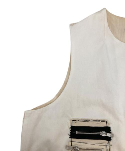 ELENA DAWSON（エレナ ドーソン）ELENA DAWSON (エレナ ドーソン) コットンボタンベスト ホワイト サイズ:無しの古着・服飾アイテム