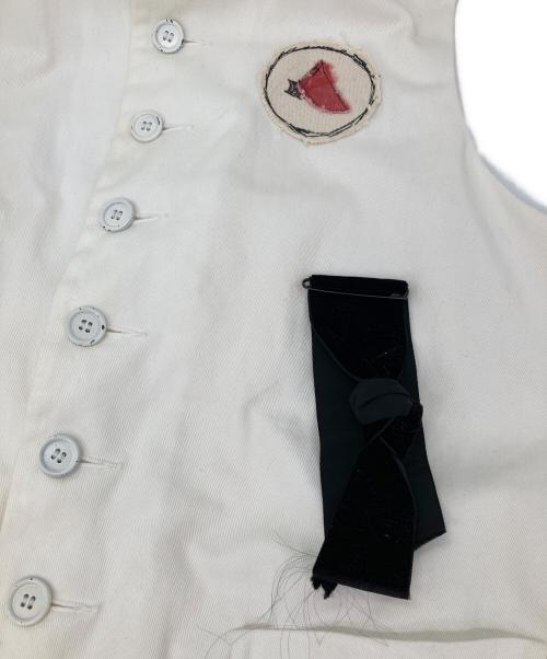 ELENA DAWSON（エレナ ドーソン）ELENA DAWSON (エレナ ドーソン) コットンボタンベスト ホワイト サイズ:無しの古着・服飾アイテム