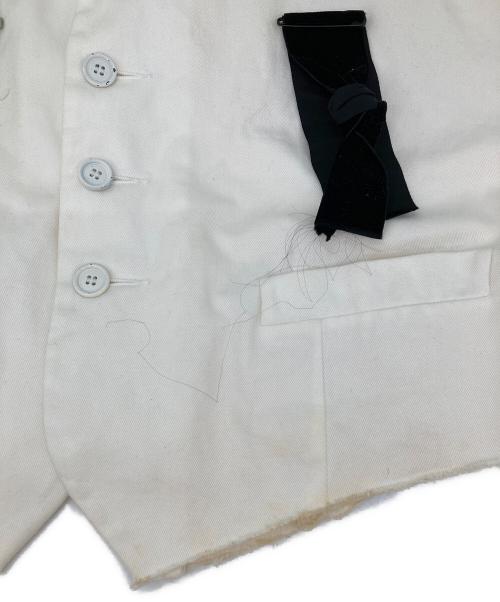 ELENA DAWSON（エレナ ドーソン）ELENA DAWSON (エレナ ドーソン) コットンボタンベスト ホワイト サイズ:無しの古着・服飾アイテム