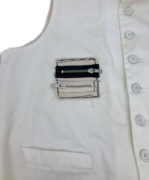 ELENA DAWSON（エレナ ドーソン）ELENA DAWSON (エレナ ドーソン) コットンボタンベスト ホワイト サイズ:無しの古着・服飾アイテム