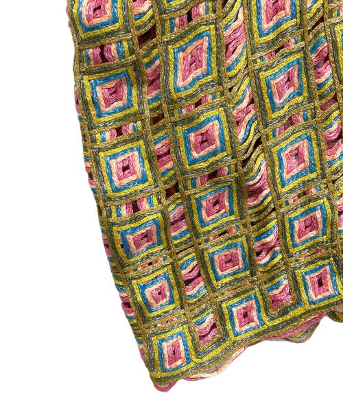 pe de chumbo（フメイ）pe de chumbo (フメイ) ハンドメイドカーディガン マルチカラー サイズ:Lの古着・服飾アイテム