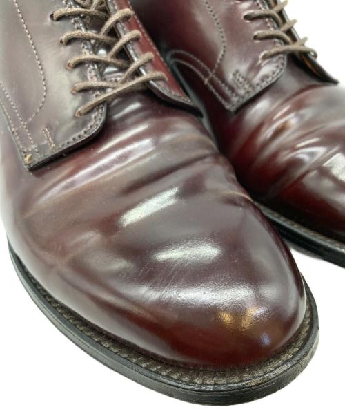 Alden（オールデン）ALDEN (オールデン) SHIPS (シップス) コードバン プレーントゥ レザーシューズ ブラウン サイズ:7 1/2Dの古着・服飾アイテム