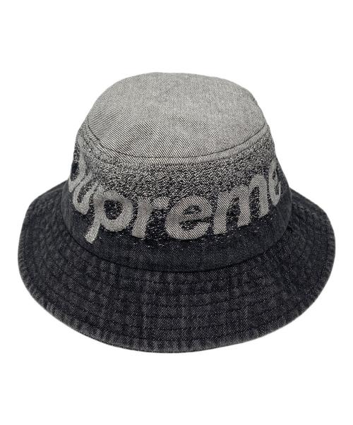 SUPREME（シュプリーム）Supreme (シュプリーム) Fade Jacquard Denim Crusher ブラック サイズ:M/Lの古着・服飾アイテム