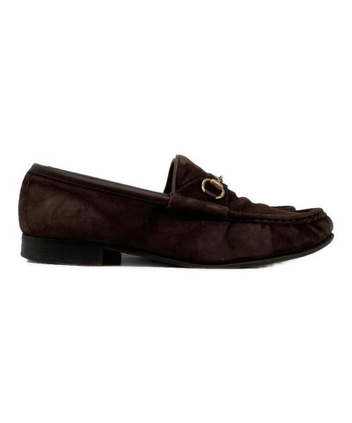 GUCCI（グッチ）GUCCI (グッチ) ホースビットローファー ブラウン サイズ:37の古着・服飾アイテム