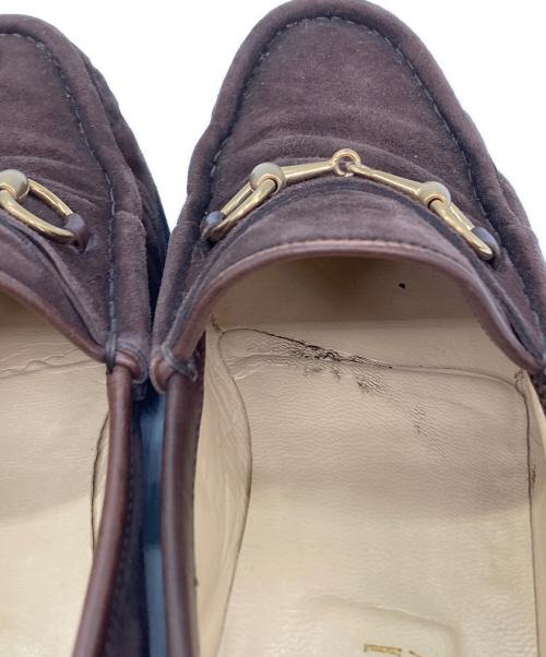 GUCCI（グッチ）GUCCI (グッチ) ホースビットローファー ブラウン サイズ:37の古着・服飾アイテム