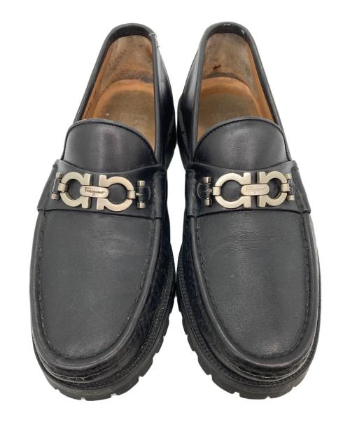 Salvatore Ferragamo（サルヴァトーレ フェラガモ）Salvatore Ferragamo (サルヴァトーレ フェラガモ) ガンチーニローファー ブラック サイズ:6の古着・服飾アイテム