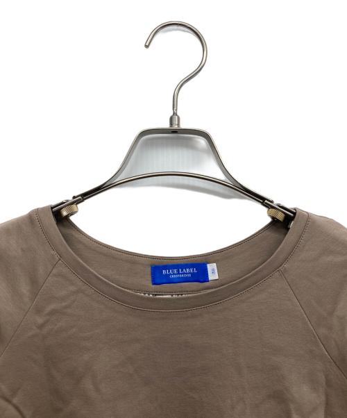BLUE LABEL CRESTBRIDGE（ブルーレーベルクレストブリッジ）BLUE LABEL CRESTBRIDGE (ブルーレーベルクレストブリッジ) 長袖チェックブラウス ブラウン サイズ:38の古着・服飾アイテム