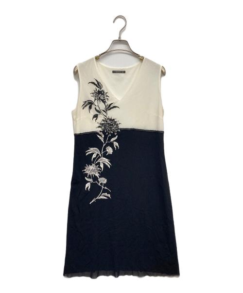 VIVIENNE TAM（ヴィヴィアンタム）VIVIENNE TAM (ヴィヴィアンタム) 花柄 刺繍 ワンピース ブラック サイズ:1の古着・服飾アイテム