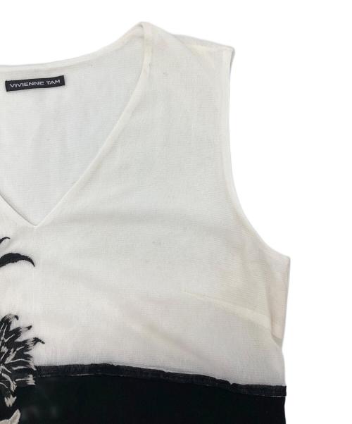 VIVIENNE TAM（ヴィヴィアンタム）VIVIENNE TAM (ヴィヴィアンタム) 花柄 刺繍 ワンピース ブラック サイズ:1の古着・服飾アイテム