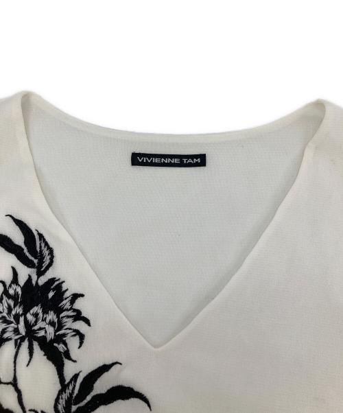 VIVIENNE TAM（ヴィヴィアンタム）VIVIENNE TAM (ヴィヴィアンタム) 花柄 刺繍 ワンピース ブラック サイズ:1の古着・服飾アイテム