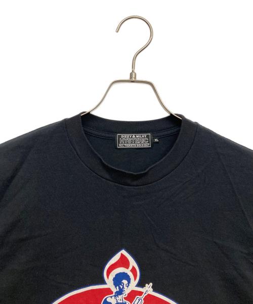 Hysteric Glamour（ヒステリックグラマー）Hysteric Glamour (ヒステリックグラマー) ダイナマイト エンジェルプリントTシャツ ブラック サイズ:XLの古着・服飾アイテム