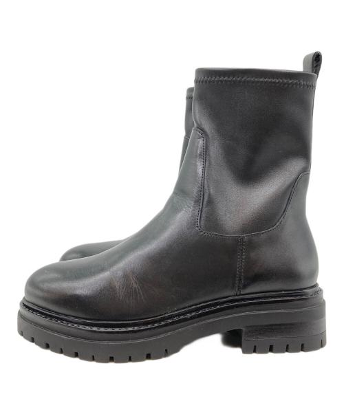 NEUF（NEUF）NEUF (NEUF) サイドジップブーツ ブラック サイズ:37の古着・服飾アイテム