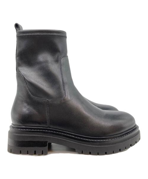 NEUF（NEUF）NEUF (NEUF) サイドジップブーツ ブラック サイズ:37の古着・服飾アイテム