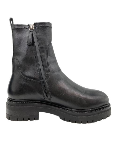 NEUF（NEUF）NEUF (NEUF) サイドジップブーツ ブラック サイズ:37の古着・服飾アイテム