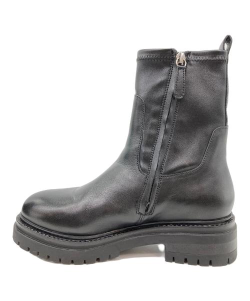 NEUF（NEUF）NEUF (NEUF) サイドジップブーツ ブラック サイズ:37の古着・服飾アイテム