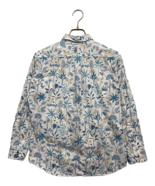 POKEMON SHIRTS ORIGINAL STITCH（ポケモンシャツオリジナルスティッチ）POKEMON SHIRTS ORIGINAL STITCH (ポケモンシャツオリジナルスティッチ) 総柄ボタンダウンシャツ ホワイト×ブルー サイズ:無しの古着・服飾アイテム