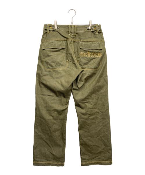 adidas（アディダス）adidas (アディダス) デニムパンツ オリーブ サイズ:Oの古着・服飾アイテム