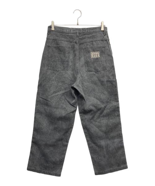 HUF（ハフ）HUF (ハフ) ダブルニーパンツ ブラック サイズ:28の古着・服飾アイテム