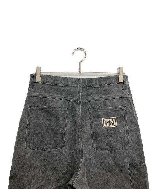 HUF（ハフ）HUF (ハフ) ダブルニーパンツ ブラック サイズ:28の古着・服飾アイテム