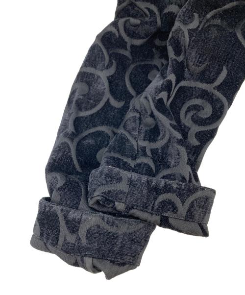 CROFT&BARROW（クロフトアンドバロー）CROFT&BARROW (クロフトアンドバロー) 総柄ジャケット ブラック サイズ:XLの古着・服飾アイテム