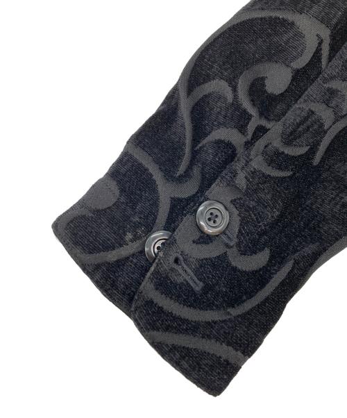 CROFT&BARROW（クロフトアンドバロー）CROFT&BARROW (クロフトアンドバロー) 総柄ジャケット ブラック サイズ:XLの古着・服飾アイテム