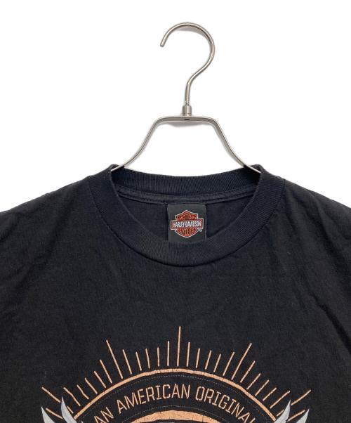 HARLEY-DAVIDSON（ハーレーダビッドソン）HARLEY-DAVIDSON (ハーレーダビッドソン) 両面プリントTシャツ ブラック サイズ:MEDIUMの古着・服飾アイテム