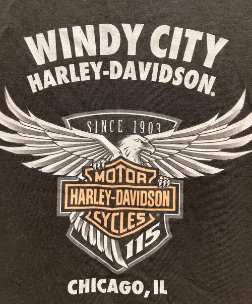 HARLEY-DAVIDSON（ハーレーダビッドソン）HARLEY-DAVIDSON (ハーレーダビッドソン) 両面プリントTシャツ ブラック サイズ:MEDIUMの古着・服飾アイテム