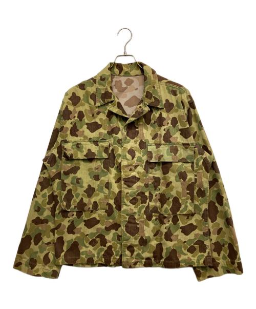 US ARMY（ユーエスアーミー）US ARMY (ユーエスアーミー) 40ｓ ダックハンター カモ HBT ジャケット グリーン サイズ:38の古着・服飾アイテム