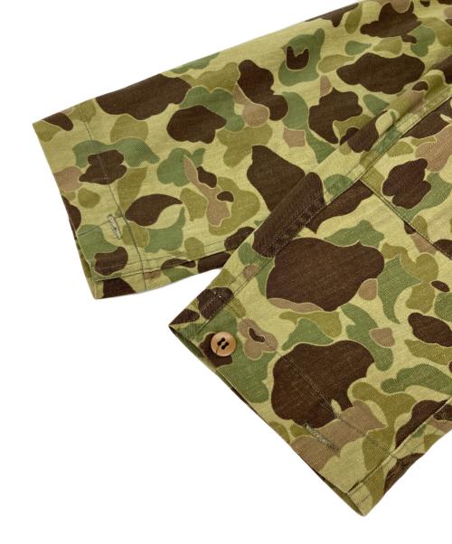 US ARMY（ユーエスアーミー）US ARMY (ユーエスアーミー) 40ｓ ダックハンター カモ HBT ジャケット グリーン サイズ:38の古着・服飾アイテム