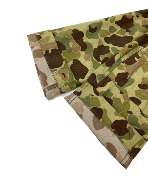 US ARMY（ユーエスアーミー）US ARMY (ユーエスアーミー) 40ｓ ダックハンター カモ HBT ジャケット グリーン サイズ:38の古着・服飾アイテム