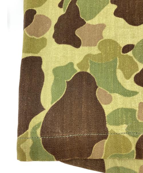 US ARMY（ユーエスアーミー）US ARMY (ユーエスアーミー) 40ｓ ダックハンター カモ HBT ジャケット グリーン サイズ:38の古着・服飾アイテム