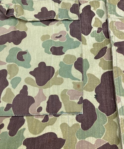 US ARMY（ユーエスアーミー）US ARMY (ユーエスアーミー) 40ｓ ダックハンター カモ HBT ジャケット グリーン サイズ:38の古着・服飾アイテム