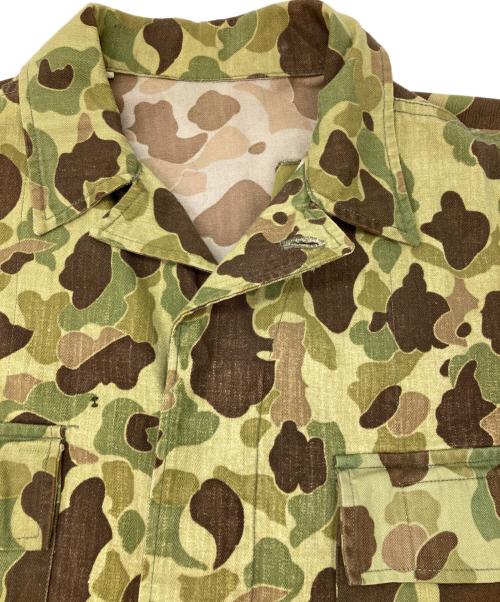 US ARMY（ユーエスアーミー）US ARMY (ユーエスアーミー) 40ｓ ダックハンター カモ HBT ジャケット グリーン サイズ:38の古着・服飾アイテム