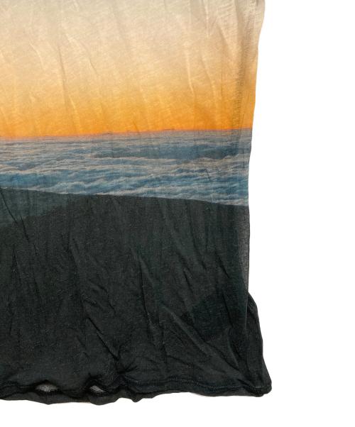 beautiful people（ビューティフルピープル）beautiful people (ビューティフルピープル) グラデーションシアーカットソー ブルー サイズ:36の古着・服飾アイテム