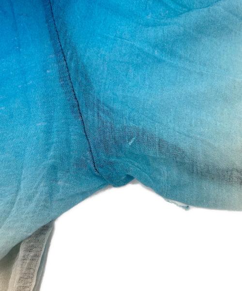 beautiful people（ビューティフルピープル）beautiful people (ビューティフルピープル) グラデーションシアーカットソー ブルー サイズ:36の古着・服飾アイテム